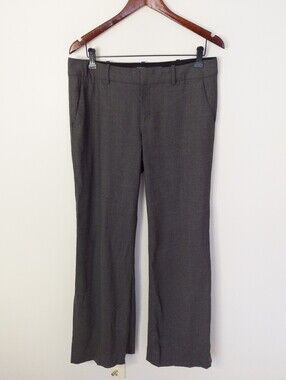 Club Monaco Tailored Wool Blend Dress Pants Wide  Leg Size 8